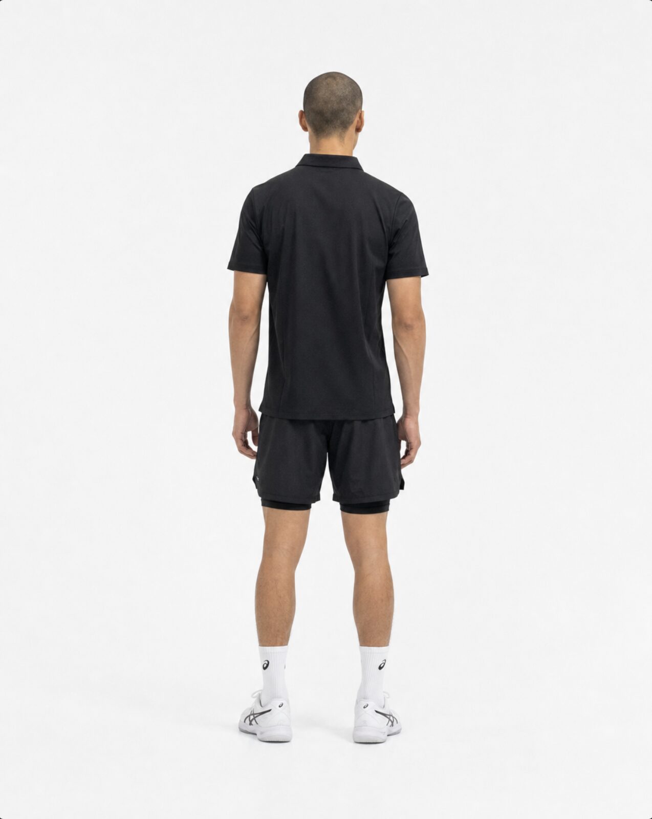 Diolo Baseline Polo in black — detail