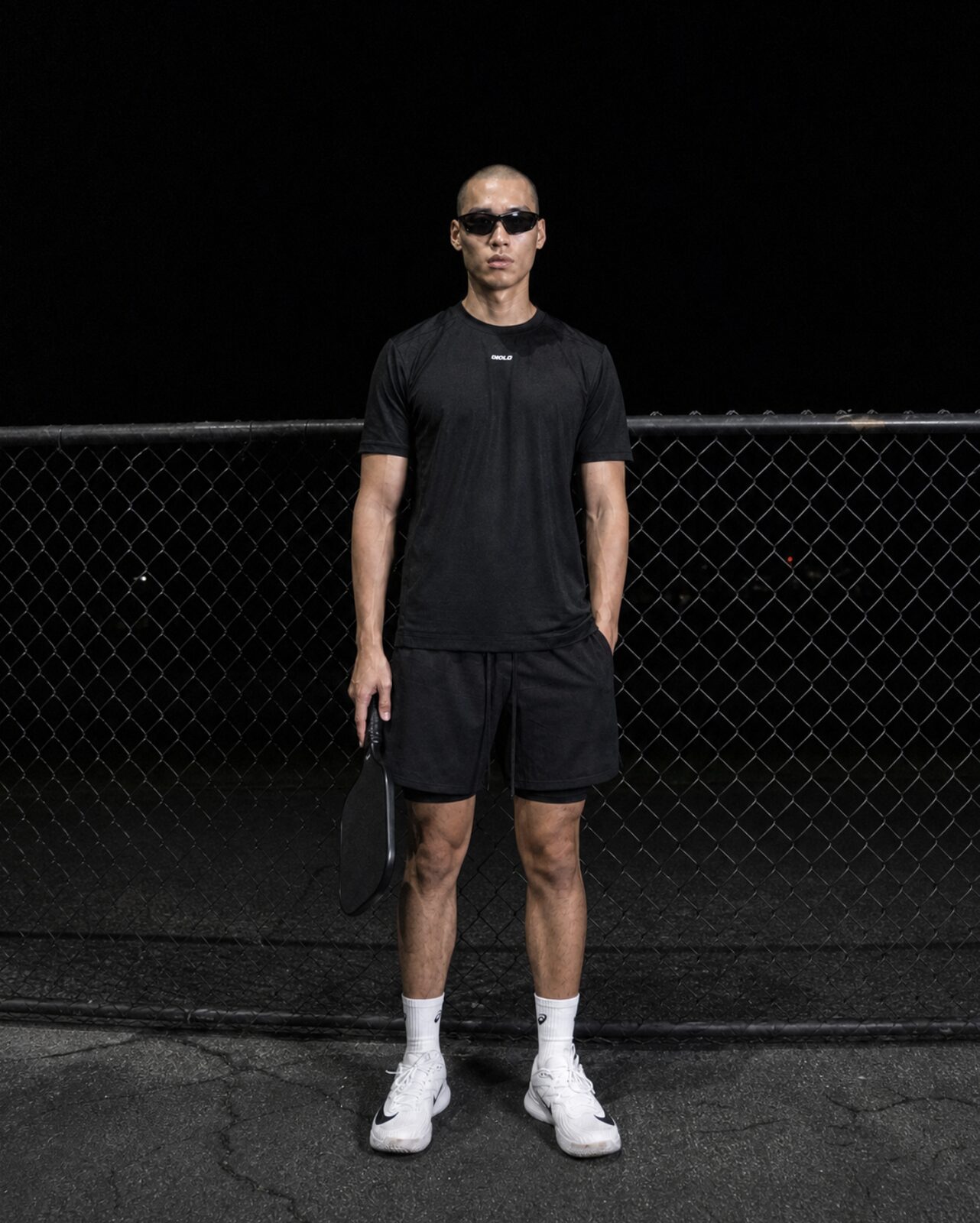 Diolo Drift Tee in black — detail