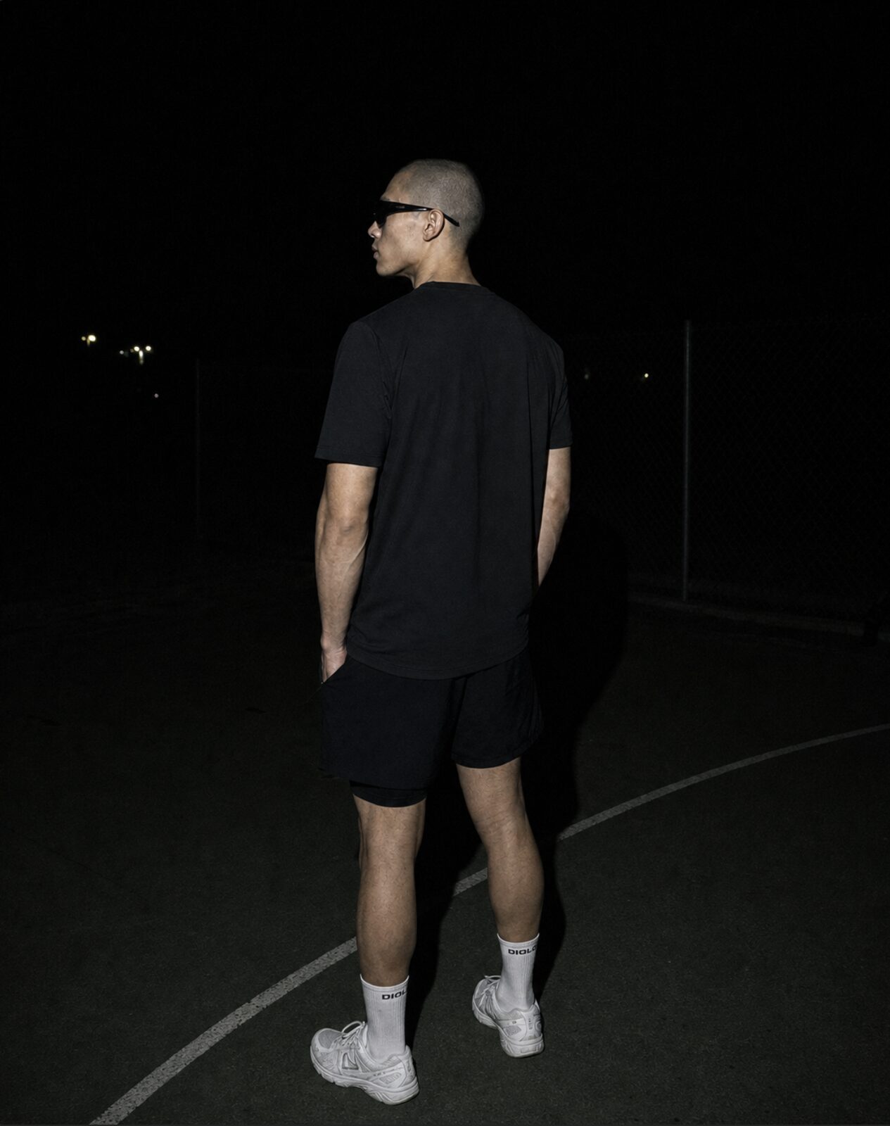 Diolo Drift Tee in black — detail