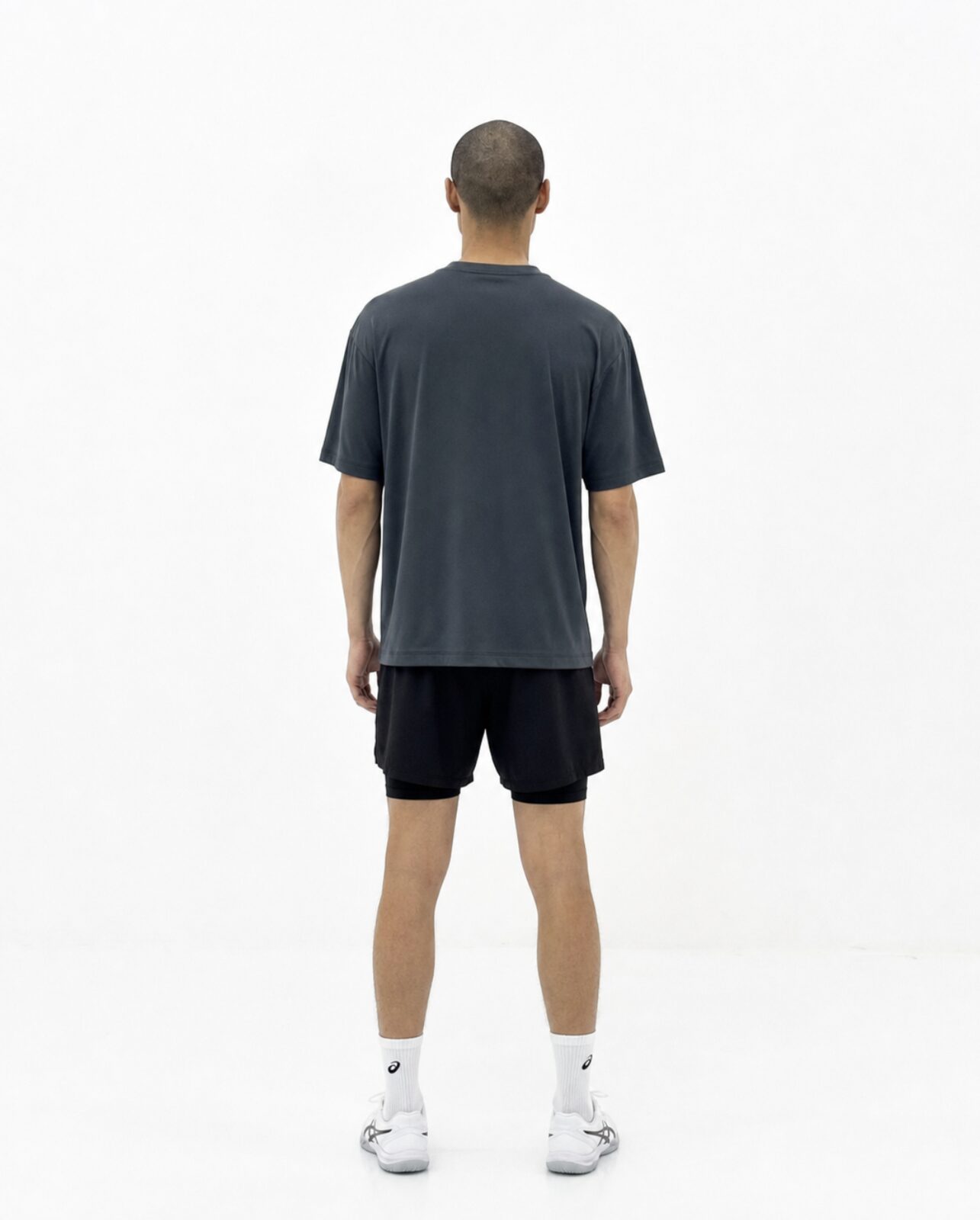 Diolo Drift Tee in navy — detail