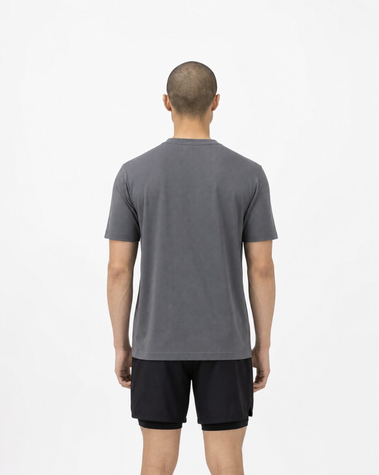 Diolo Kinetic Tee in grey — detail