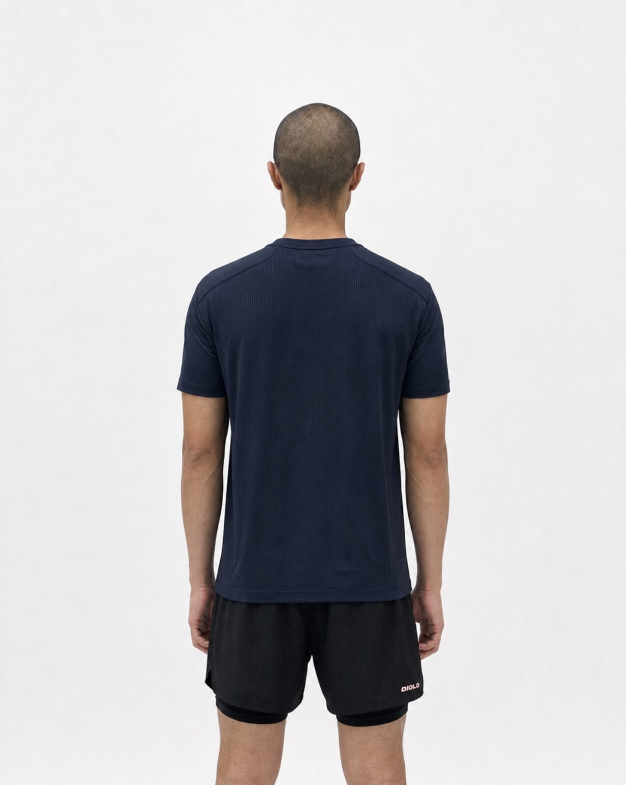 Diolo Kinetic Tee in navy — detail